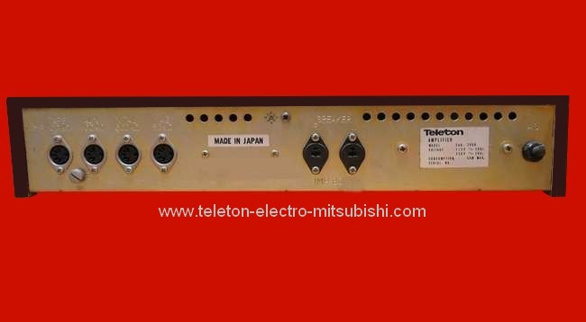 Amplificateur TELETON SAQ 207,dos de l'appareil,
